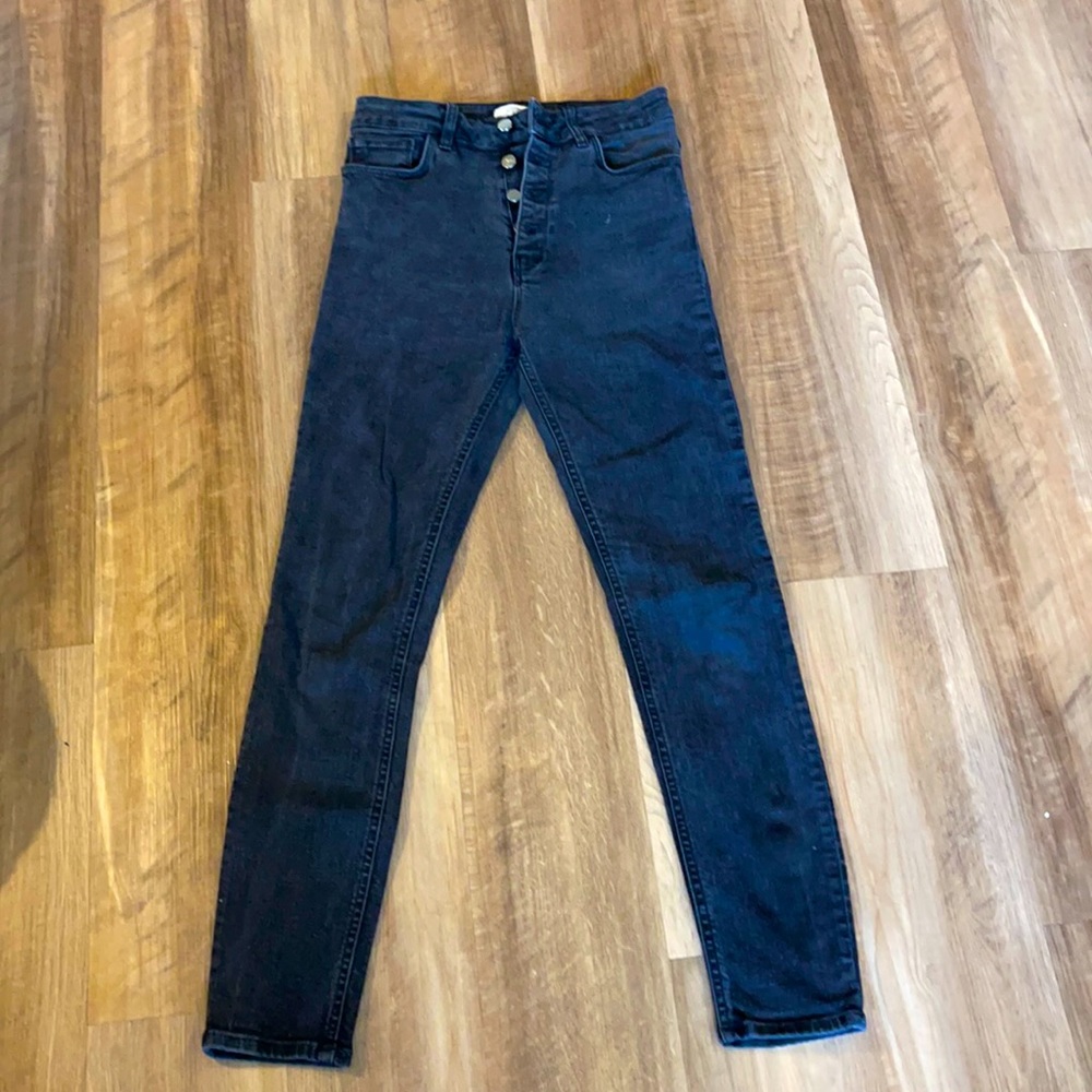 Zara high rise black jeans Size 25